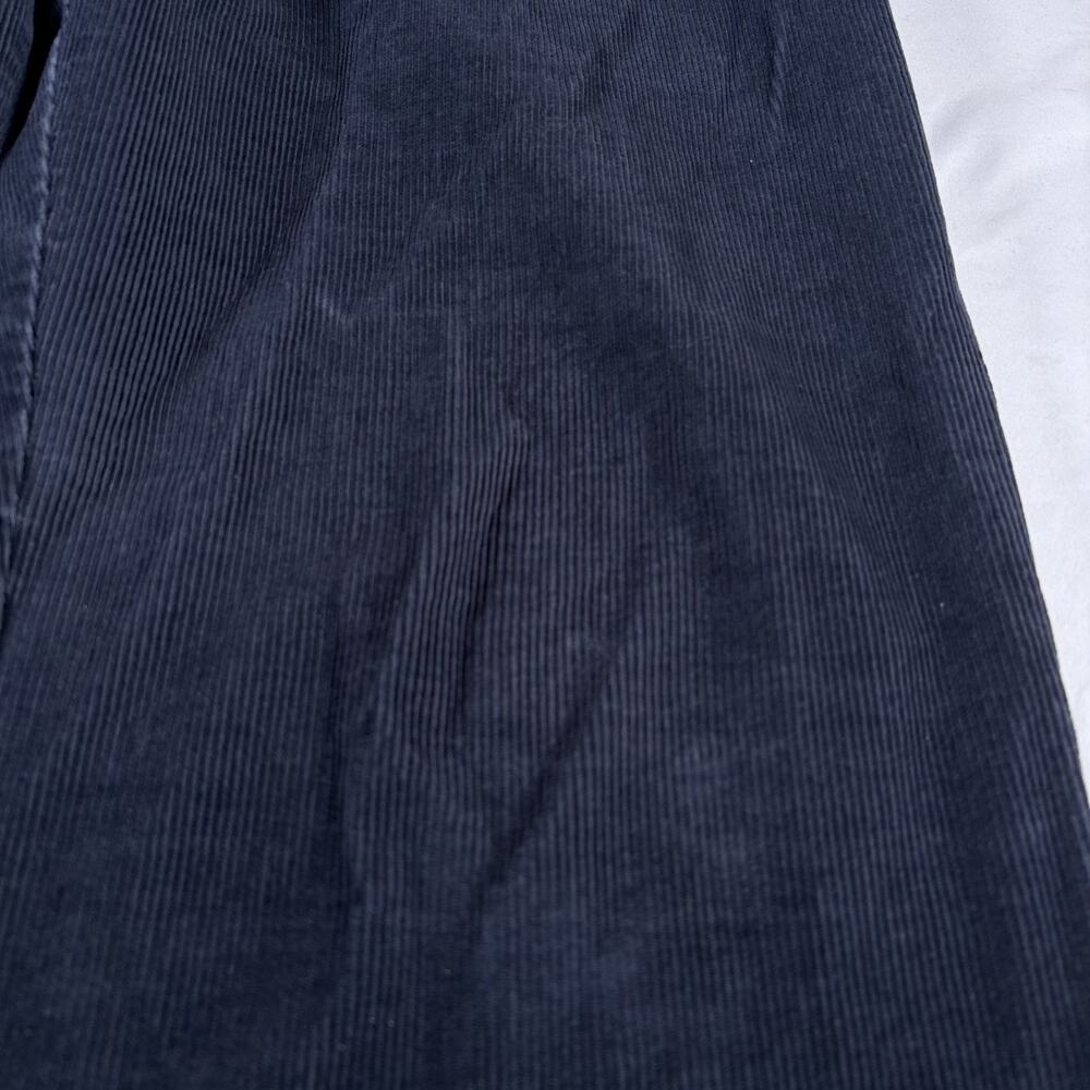 Vintage 90s LL Bean Corduroy Pants Curvy Fit Womens Pants Navy Blue Size 12 - Picture 8 of 16